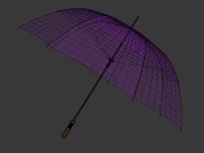 Umbrella Low-poly 3D model