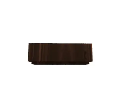 Wooden table 3D model 3
