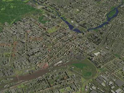 Chelyabinsk Russia - city and urban 3D model