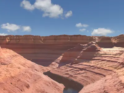 Canyon Landscape 003 3D model