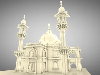 Mosque golden 3D model