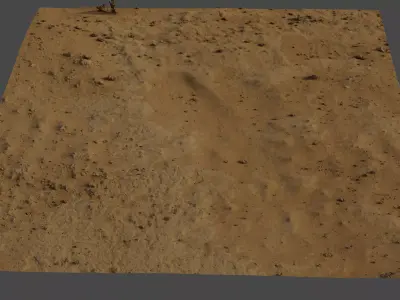 Gravelsand02 sand on mars 3D model