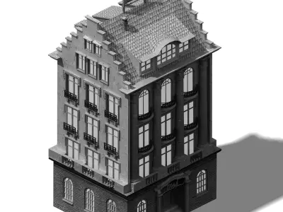 Heterogeneous - Architecture - Building 03 3D model