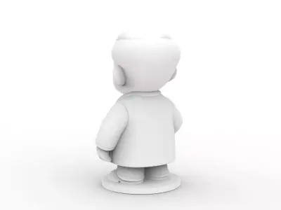 Cartoon Doctor 3D Printable 3D print model buy