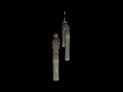 Industrial Gas Pipes m3 3D model
