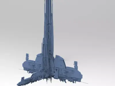 Sci-Fi Assassin tower base 2 3D model