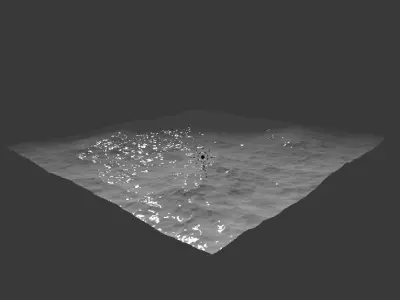 Ocean Low-poly 3D model