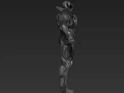 Cyberpunk Male Character Concept 3D model