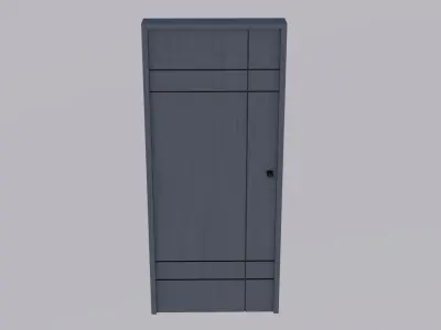 Exterior Door V3 100x230 Low-poly 3D model