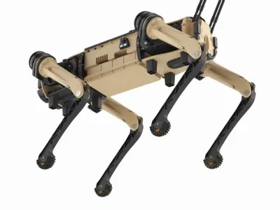  Quadruped Tactical Robotic Vehicle Sand Black 