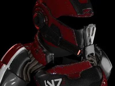 N7 Armor from Mass Effect 3D model