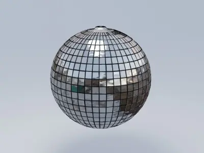 Disco Ball Low-poly 3D model