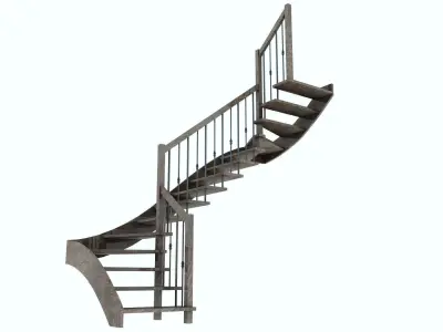 stairs spiral staircase Free 3D model