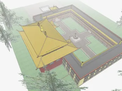 Architecture-Religion-God-Culture-Temple-0259 buddhist temple 3D model