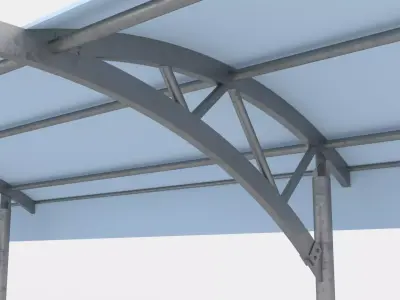 Sunshades Canopy 3D model