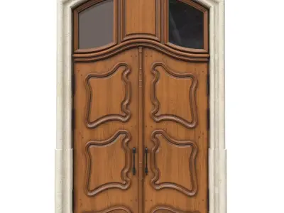 Entrance classic door 53 3D model