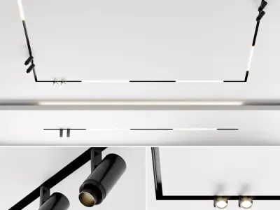 Arkoslight Set 4 front of cabinet with two drawers 3D model