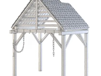Forge Wooden Roof 3D model