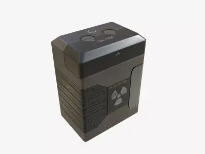 Fusion Cell PBR Sci-Fi Low-poly 3D model