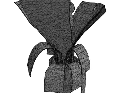 Potted Snake Plant Houseplant Low-poly 3D model