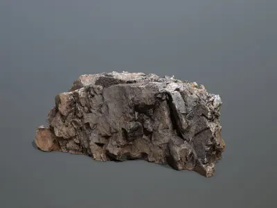 Mountain Low-poly 3D model 11