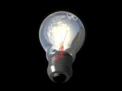  lamp incandescent 3D model