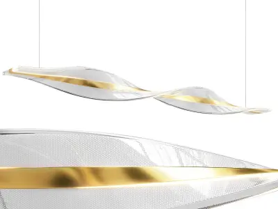 Spiral Nordic Style Chandelier 3D model