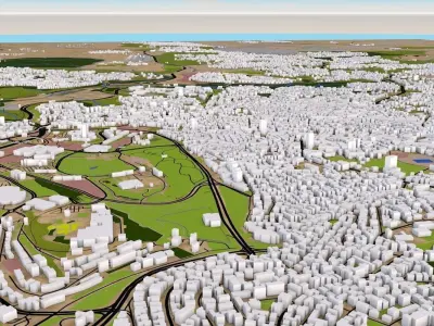 Jerusalem City Low-poly 3D model