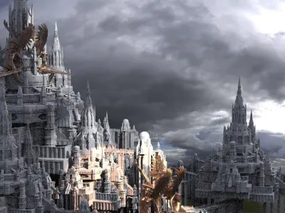 King Arthur Palace High quarter  3D model purchase