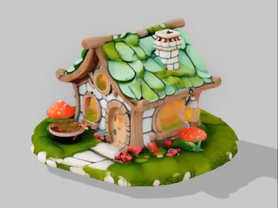 fairy house 3D model