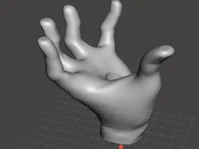 Hand shape figure for LED Moodlight 3D print model