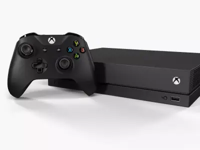 Microsoft Xbox One X Low-poly 3D model