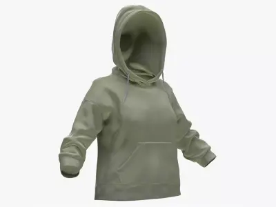 Hoodie 185 - All MH Bodies - UE5 Skeletons - Rigged Low-poly 3D model