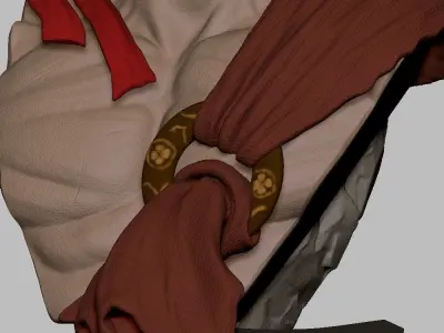 RYU STREET FIGHTER 6 3D STL 3D print model