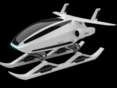 sci-fi snow cat 3D model