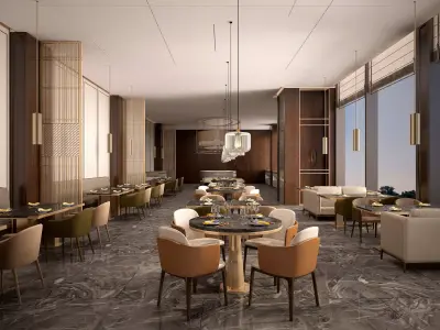 restaurant interior 3D model shop
