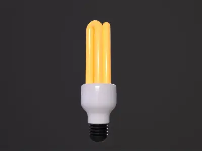 Bulb Lamp Light 3D Model Low-poly 3D model
