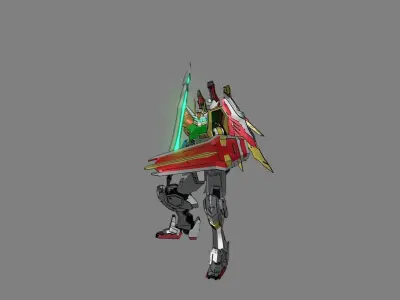 Attacker Gundam B 17 3D model
