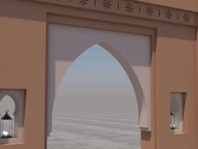 Traditional Moroccan Door Marrakech  3D model