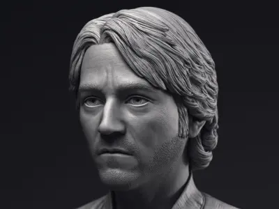 Diego Luna as Cassian Andor Bust Printable 3D Model 3D print model