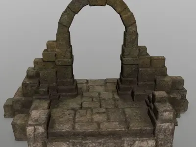gate 11 Low-poly 3D model