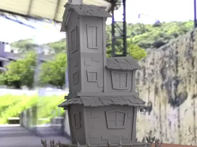 Haunted Halloween House 3D print model