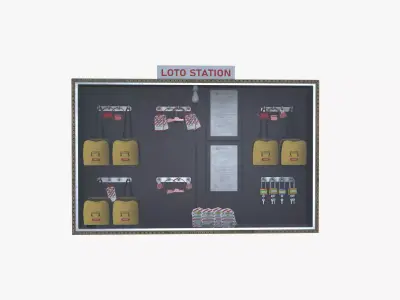Safety Tool Box LOTO 3D model