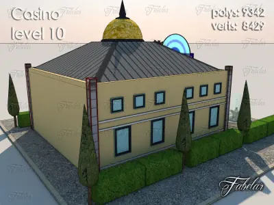 Casino Level Low-poly 3D model