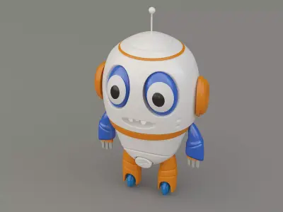  Robot cartoon 3d Design Funny 3D model