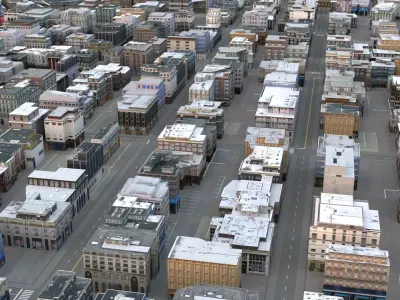 City 106 Low-poly 3D model