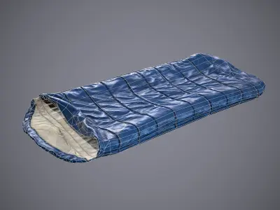 Sleeping Bag 2 Low-poly 3D model