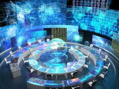 Sci-fi Command Center 3D model