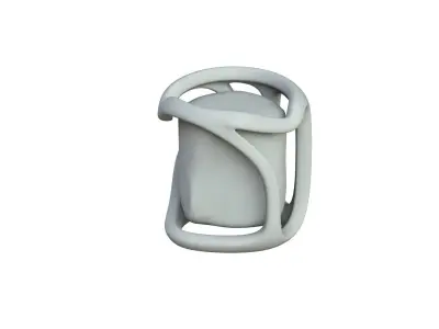 SciFi Shape Object Low Poly Low-poly 3D model 15