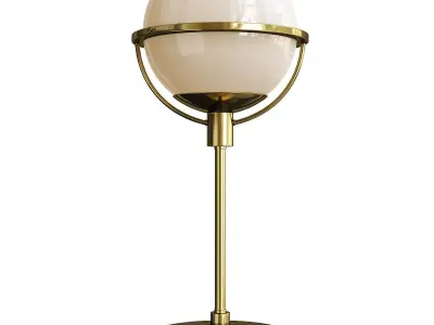 Cieonna Blackened Bronze Globe Table Lamp Low-poly 3D model